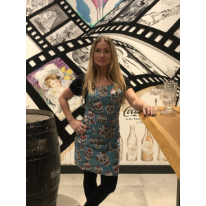 Bar Schort Skulls Turquoise